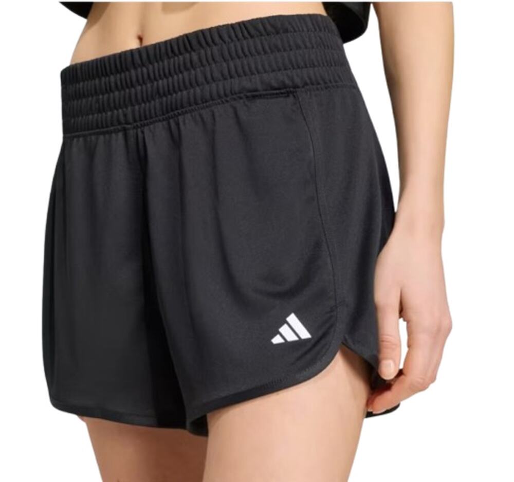 ADIDAS Women's Pacer Essentials Knit Athletic Shorts 3X Black High-Rise NWT